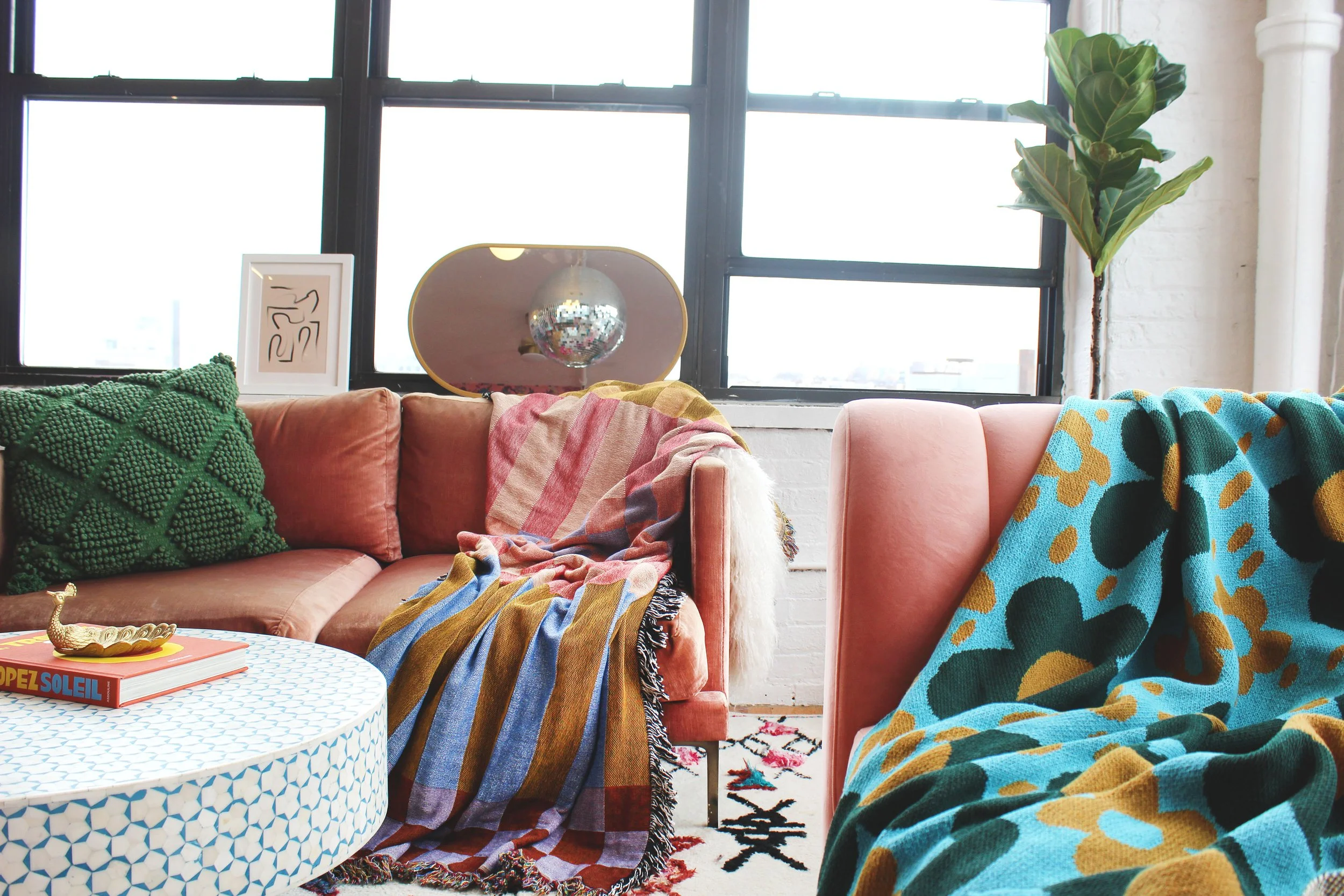 CHECKERED STRIPE TAPESTRY BLANKET IN FORT TILDEN — Calhoun & Co.